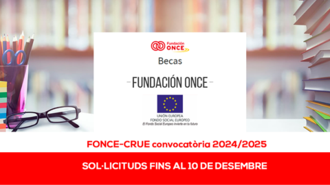 convocatòria pràctiques FONCE - CRUE