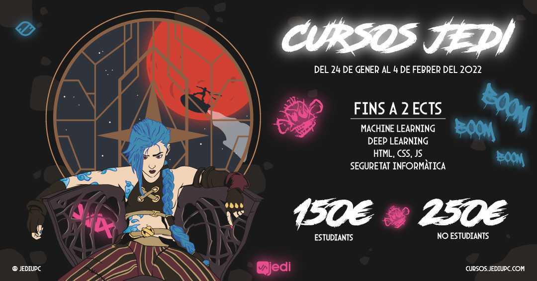 Cartell Cursos JEDI edició hivern 2022