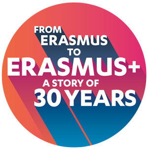 logo Erasmus+ 30 aniversari