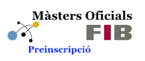 Preinscripció Màsters