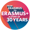 logo Erasmus+ 30 aniversari