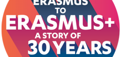 logo Erasmus+ 30 aniversari