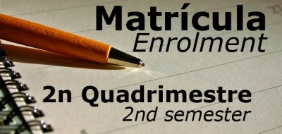 Matricula 2n quadrimestre